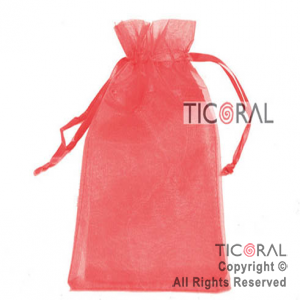 BOLSA ROJO ORGANZA 24X19.5CM HS2629-9 x 1